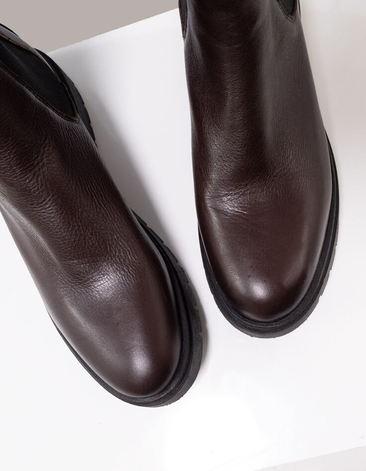 O.FINAL - Chelsea boots marron cuir-4 O.FINAL - Chelsea boots marron cuir-4