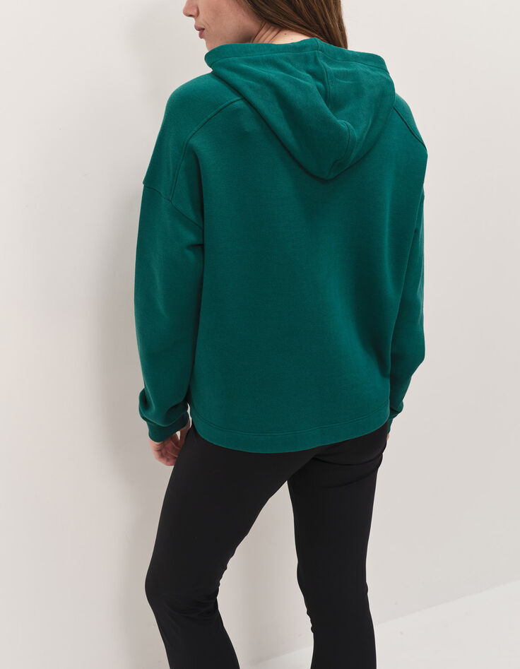 MAORI - Sweat &agrave; capuche evergreen molleton visuel danseuse-3