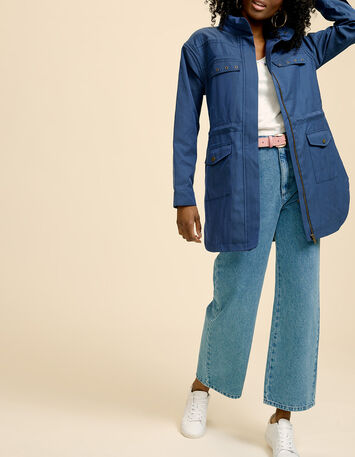 DIVIN - Parka bleu cosmos irisé-7