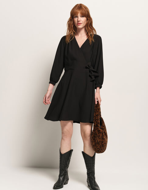 ROMY - Robe noire nœud côté - One Step