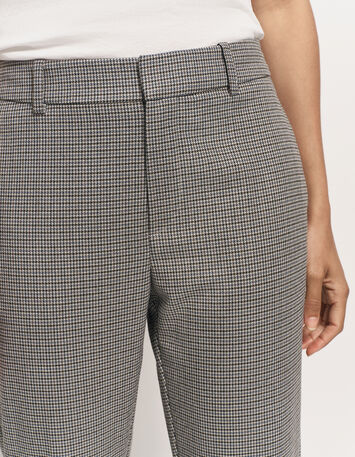 PAN - Pantalon de costume bleue motif pied-de-puce-7