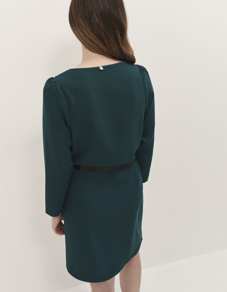 RIOMI  - Robe evergreen fluide forme évasée-3