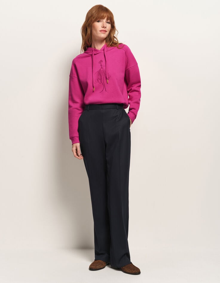 PERCY - Pantalon de costume marine rayures fantaisie-2 PERCY - Pantalon de costume marine rayures fantaisie-2