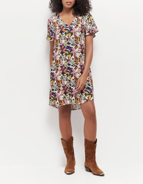 REKO - Robe kaki à imprimé jungle bigarré - One Step