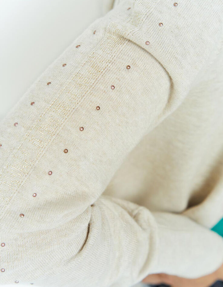TARA - Cardigan ficelle tricot à capuche et clous-4