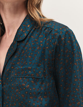 CHANEZ - Chemise sycamore à imprimé léopard d'hiver-3