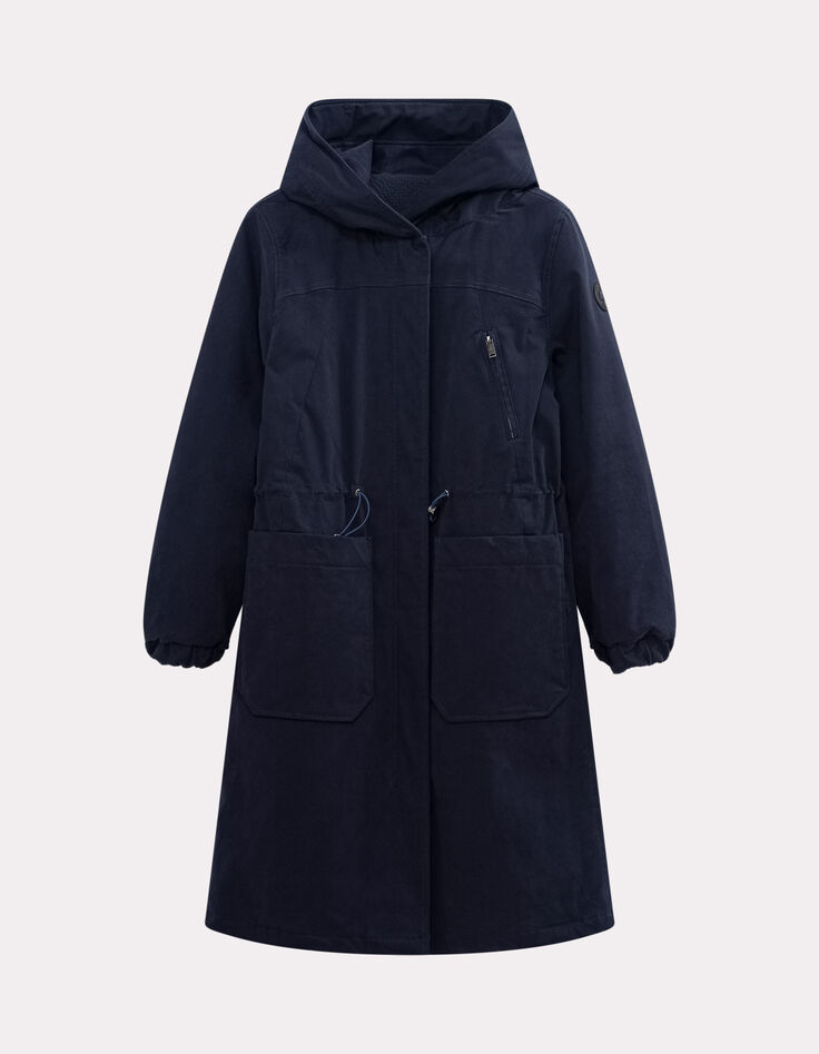 DARELL - Parka réversible marine à capuche-6