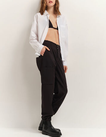 PALAIS - Pantalon battle noir 7/8e-1