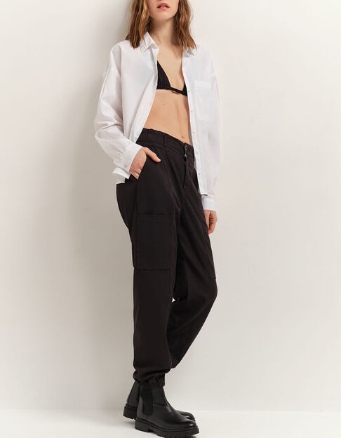 PALAIS - Pantalon battle noir 7/8e - One Step