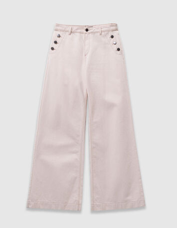 LE HAILEY - Jean flare ivoire waterless-6 LE HAILEY - Jean flare ivoire waterless-6