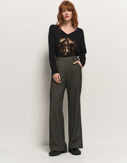 POETE - Pantalon de costume gris large - One Step