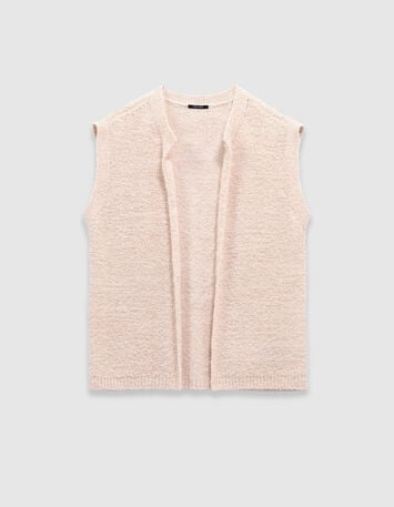 TESSA - Cardigan blanc sans manches tricot lurex -5 TESSA - Cardigan blanc sans manches tricot lurex -5