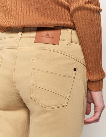 LE INDI - Jean slim beige waterless 7/8e effet push-up-5