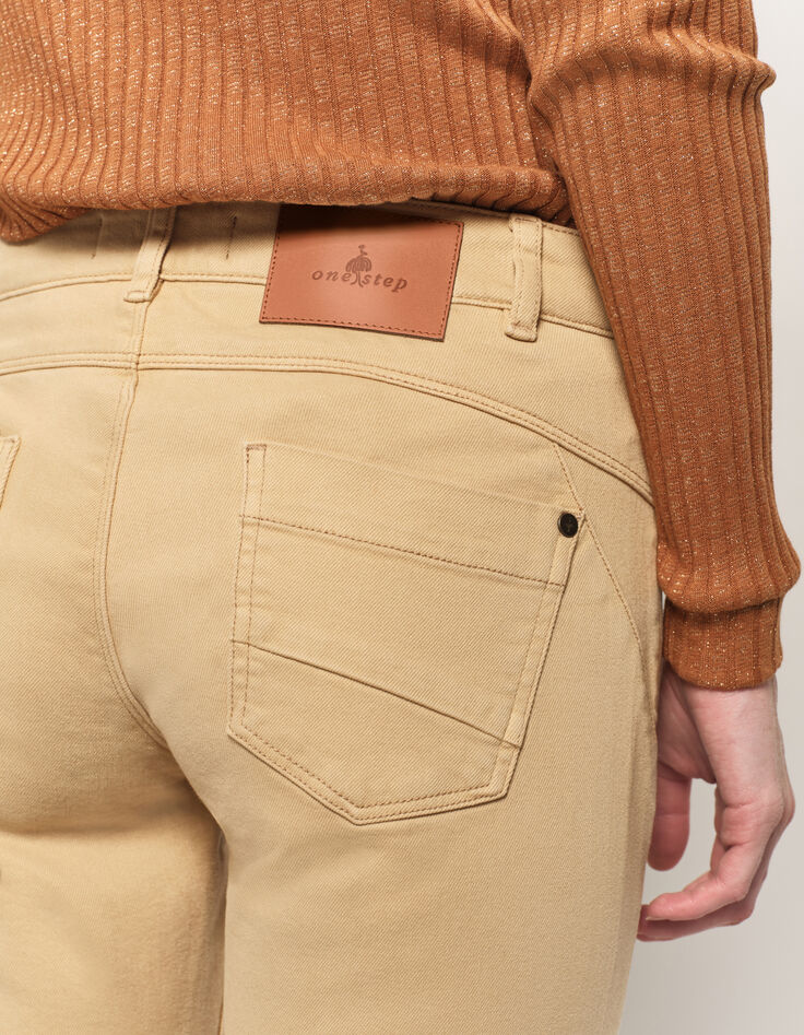 LE INDI - Jean slim beige waterless 7/8e effet push-up-5