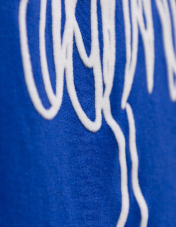 MADIAN - T-shirt bleu coton bio danseuse velours-2
