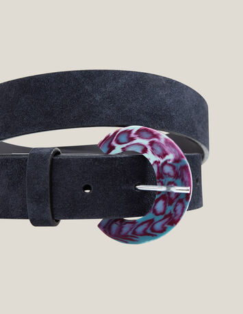 AMAL - Boucle de ceinture purple amovible en r&eacute;sine-2