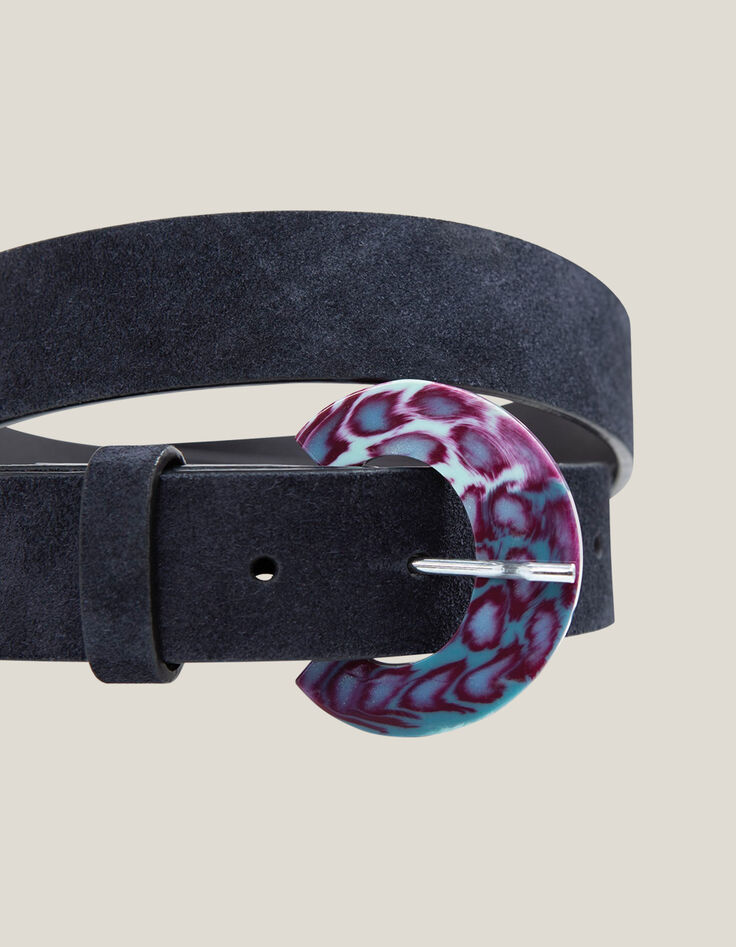 AMAL - Boucle de ceinture purple amovible en r&eacute;sine-2