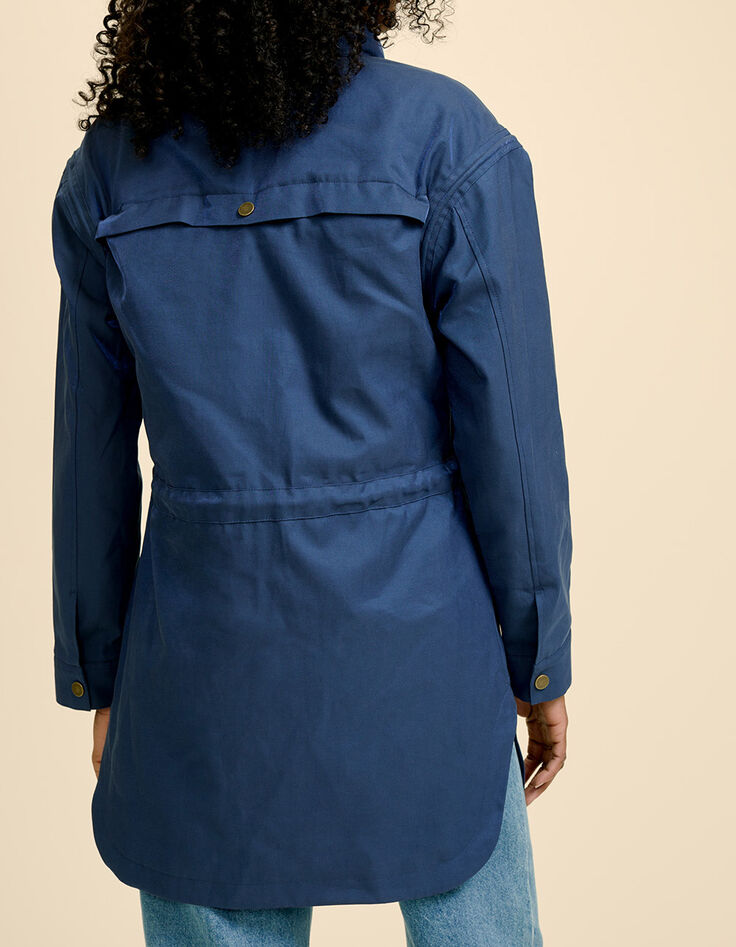 DIVIN - Parka bleu cosmos irisé-2
