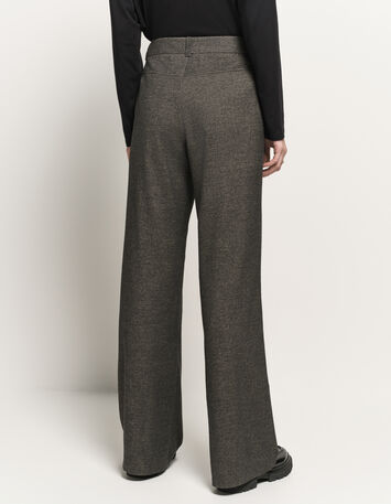 POETE - Pantalon de costume gris large-4