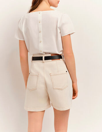 PIXIE - Short en jean écru-2 PIXIE - Short en jean écru-2