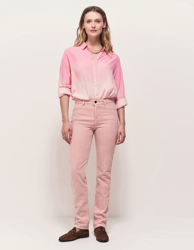 LE CARLA - Jean droit rose 7/8e - One Step