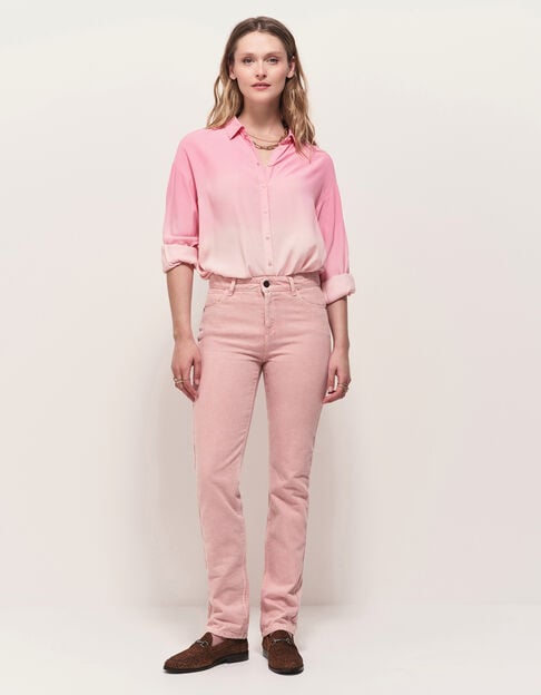 LE CARLA - Jean droit rose 7/8e - One Step