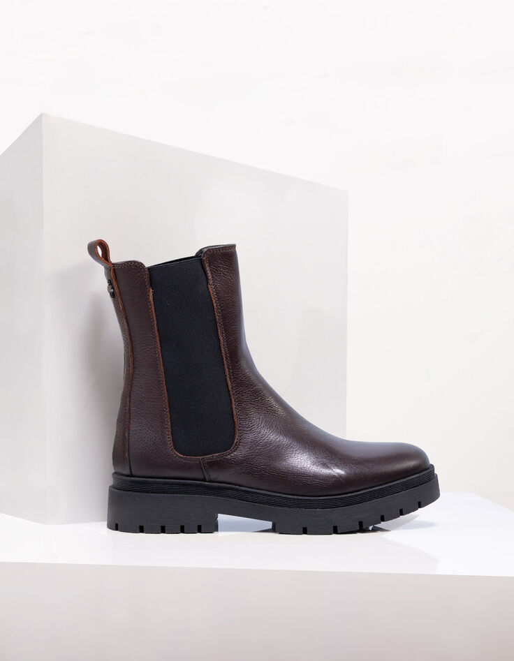O.FINAL - Chelsea boots marron cuir-1