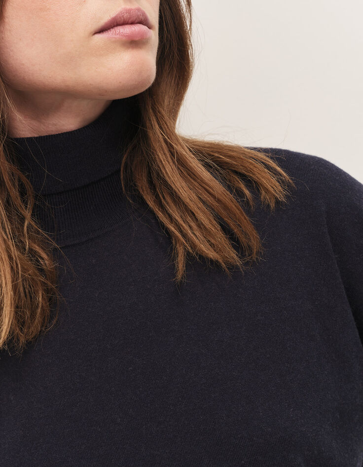 PARROT - Pantalon tapered  marine &agrave; motif rayures-4