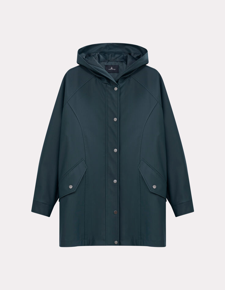 DAVIS - Parka verte gomme déperlante-6