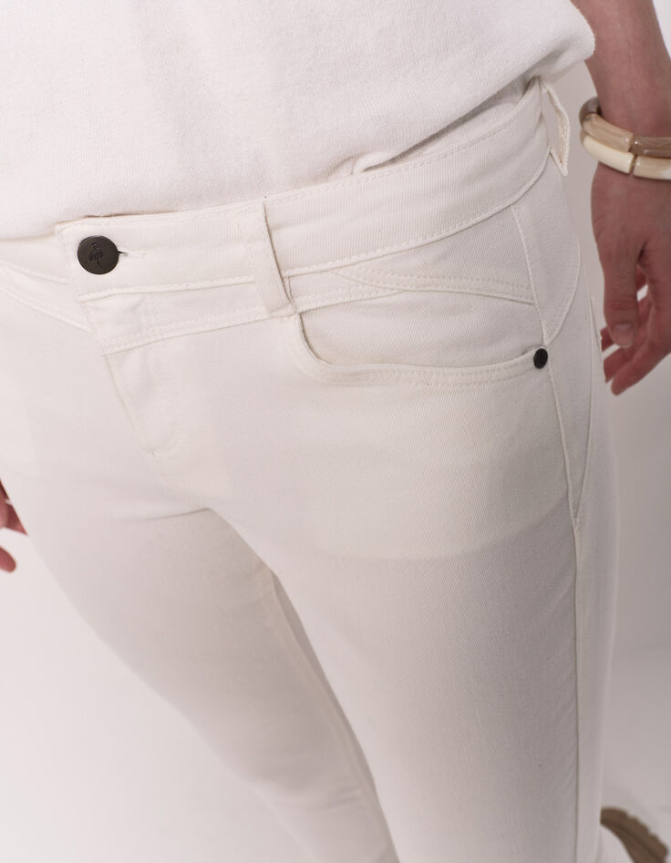 LE INDI - Jean slim écru push up 7/8ème en denim waterless-2 LE INDI - Jean slim écru push up 7/8ème en denim waterless-2