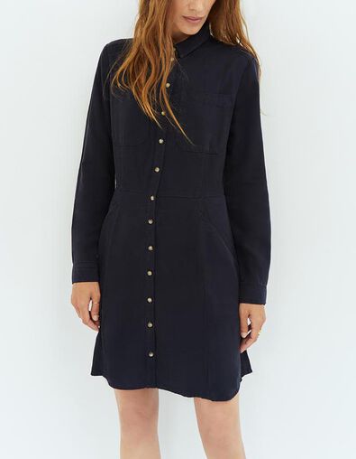 REED - Robe marine en Lyocell® - One Step