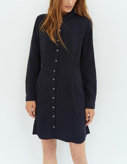 REED - Robe marine en Lyocell® - One Step