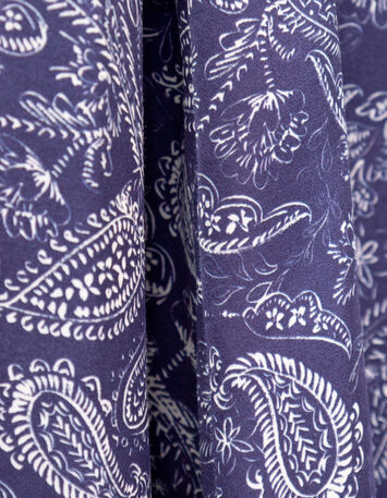 JOSEFA - Jupe longue bleue Lenzing™ Ecovero™ cachemire-9