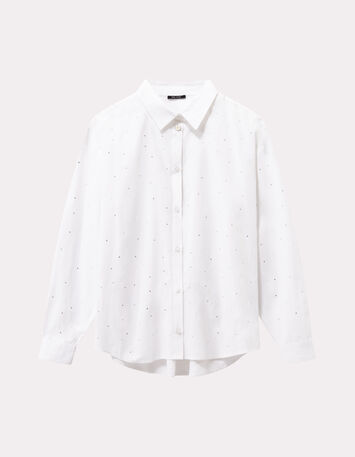 CELESTE - Chemise blanche à strass-6