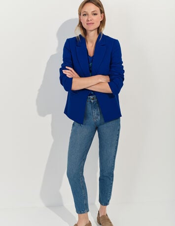 VOLTA - Veste de blazer bleu électrique polyester recyclé -1