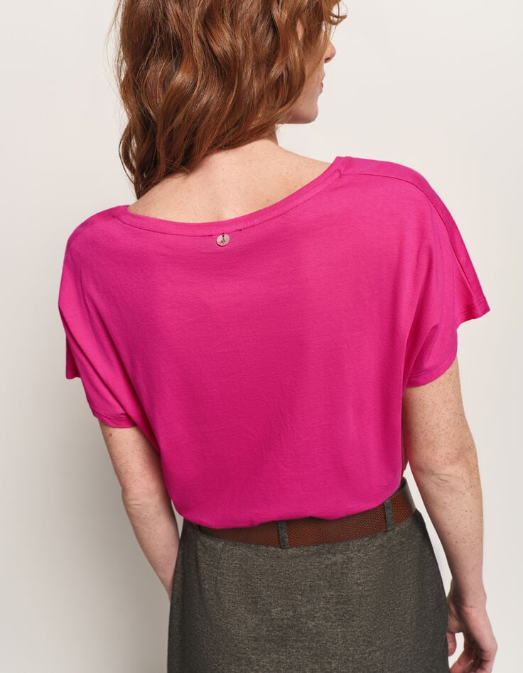 MAGIC - T-shirt rose danseuse motif léopard-2 MAGIC - T-shirt rose danseuse motif léopard-2
