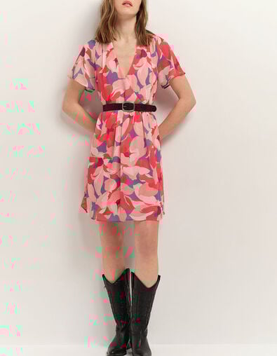 RALLYE - Robe hibiscus &agrave; imprim&eacute; maxi cam&eacute;lia - One Step