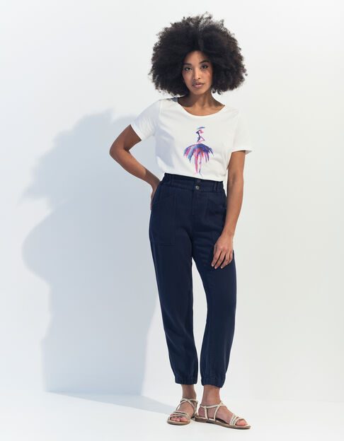 LE CALY - Jean battle bleu Lyocell® 7/8ème  - One Step