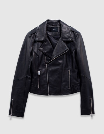 DEAN - Blouson biker noir en cuir-6 DEAN - Blouson biker noir en cuir-6