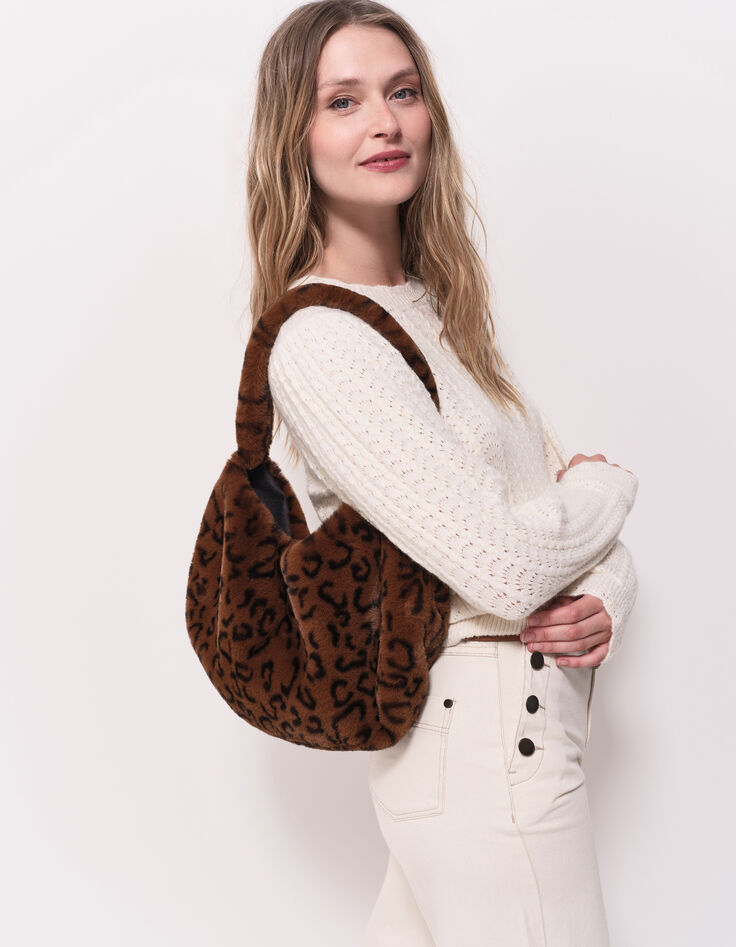 TILLEUL - Pull écru tricot fantaisie-7