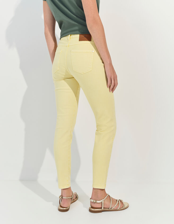 LE MONICA - Jean slim jaune waterless 7/8e -4