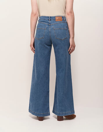 LE HAILEY - Jean flare baby blue waterless-4