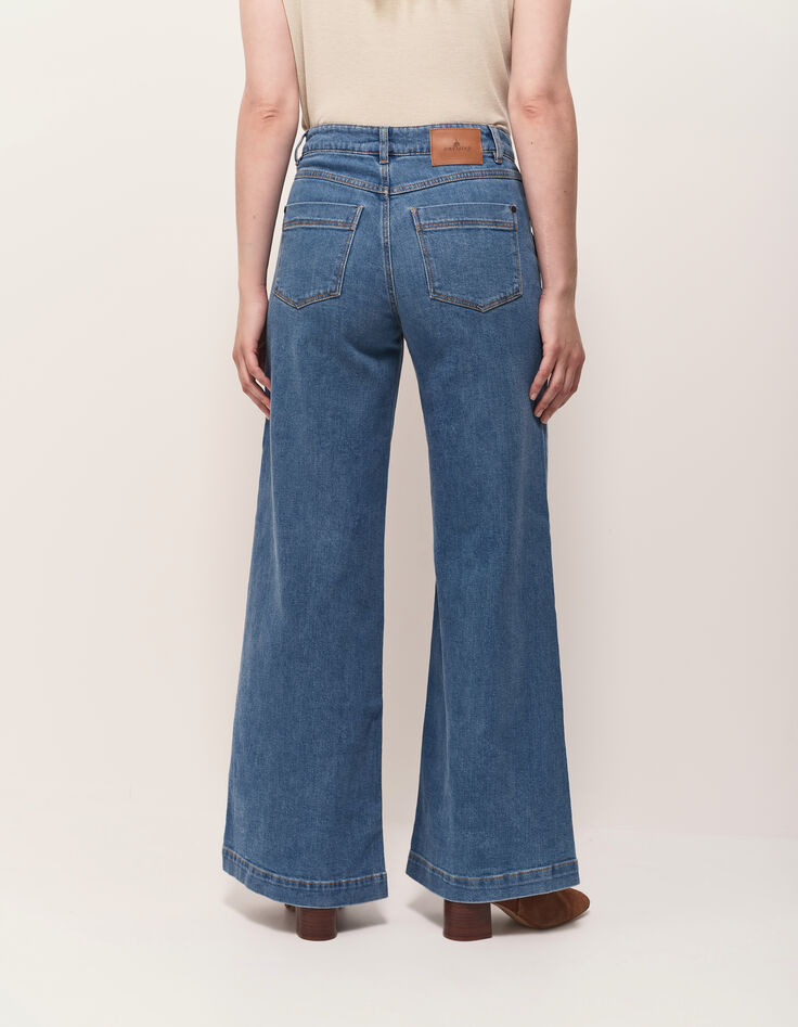 LE HAILEY - Jean flare baby blue waterless-4