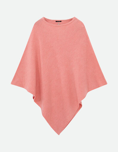 ALAMO - Poncho rose tricot  - One Step