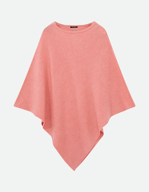 ALAMO - Poncho rose tricot  - One Step