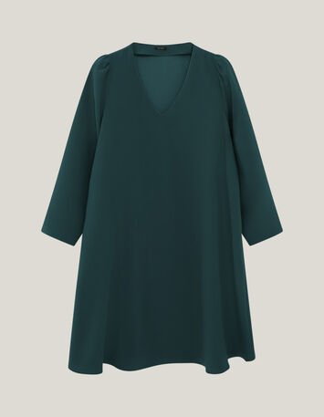 RIOMI  - Robe evergreen fluide forme évasée-5