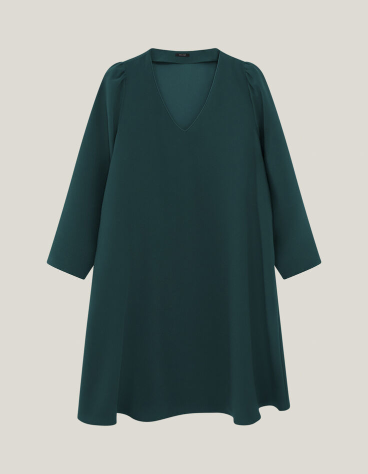 RIOMI  - Robe evergreen fluide forme évasée-5