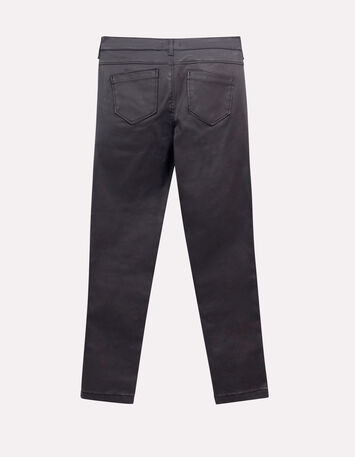 LE DANA - Jean noir enduit esprit motard-2