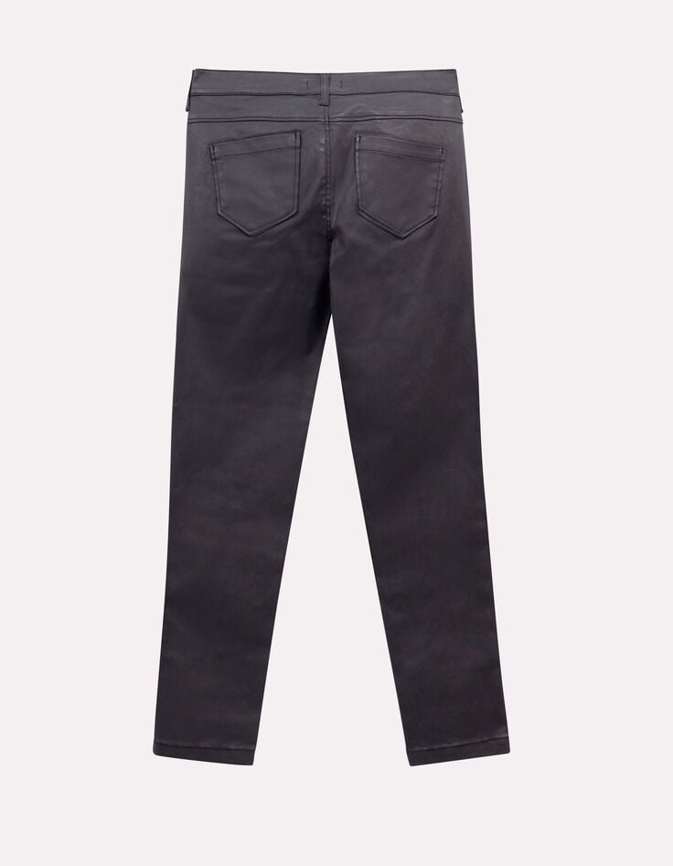 LE DANA - Jean noir enduit esprit motard-2 LE DANA - Jean noir enduit esprit motard-2