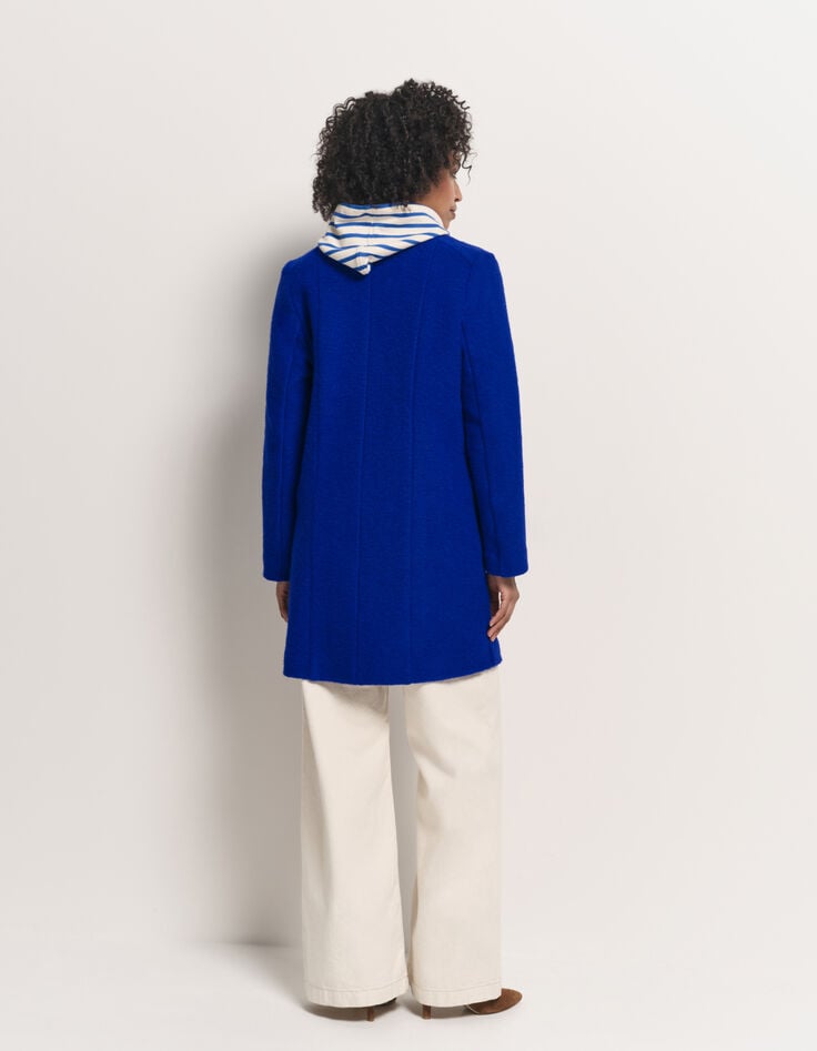 DATURA - Manteau bleu laine bouillie-4 DATURA - Manteau bleu laine bouillie-4